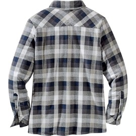 Legendary Whitetails Women's Plus Size Flannel Shacket Sherpa Lined Shirt Jacket Warm Fleece, Glacier Bay Plaid, 2X