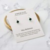 Philip Jones May (Emerald) Birthstone Clip On Earrings Created with