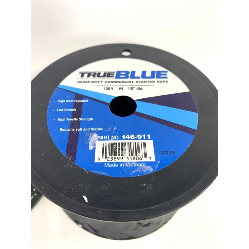 True Blue QTY-2 TrueBlue 100 Foot Rolls 1/8 Dia #4
