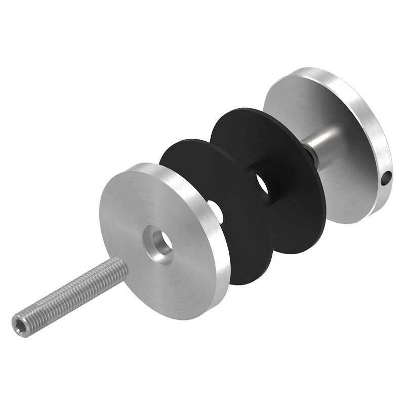 STEINBACHER© Stainless steel glass dot holder, diameter 62 mm, connection: