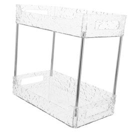 Alipis 2-Tier Bathroom Storage Shelf Double Layer Countertop Organizer Kitchen Bathroom Supplies