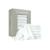 Little Bamboo Muslin Squares Pack, White, 8 Count