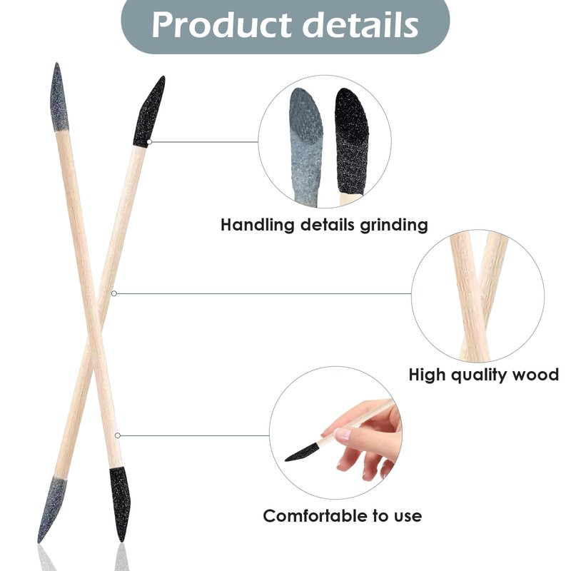 Sanding Sticks 50 Pcs, Double-Ended Sanding Tools for Wood &