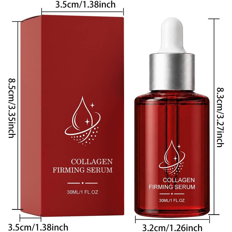 3PC Firming Serums, Collagen Extract & Peptides Facial Serum, Anti-Aging