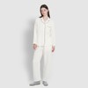 JAJU [JAJU/자주] 여 이중지 파자마 세트_아이보리 [JAJU] Women's Double Fabric