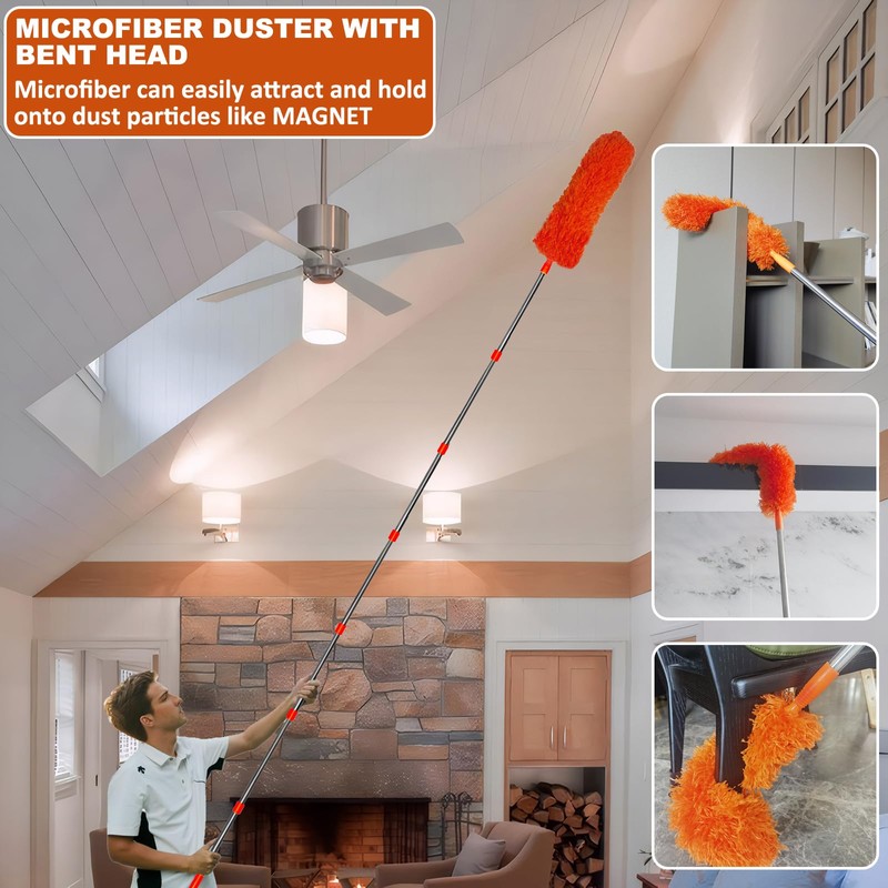 20+ Feet High Reach Duster Kit with 3-14 ft Extension