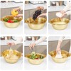 304 Stainless Steel Microporous Colander with Handle, Rice Washers Microporous