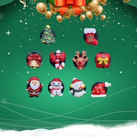 NAUZE 10Pieces Christmas Air Vent Clips Random Style Air Freshener Vent Clips Car Inter Decor Accessories for Air Conditioner Vent Ornaments