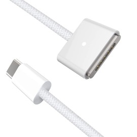 AJJ Type C to Magnetic Charging Cable for 3 Generations of Macbook 2021-2023, 2M-white