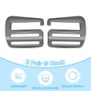 PATIKIL G Hook Webbing Slide Buckles 38mm, 2 Pair Metal