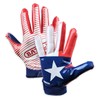 Battle Sports Texas Flag Doom 1.0 Football Receiver Gloves (Youth,