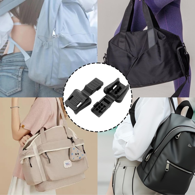 pson 50PCS Black Zipper Pulls Cord End Cap, Plastic Cord