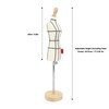 Miniature Dress Form with Stand Wood Base Sewing Mannequin Body