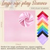 Geyoga 9 Pcs Fabric Play Scarves Rainbow Play Dance Scarves