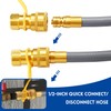 GasSaf 8 FT 1/2" ID Natural Gas Hose with Quick