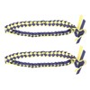 2Pcs Ribbon Leis Double Braided Necklace Graduation Congrats Accessory for