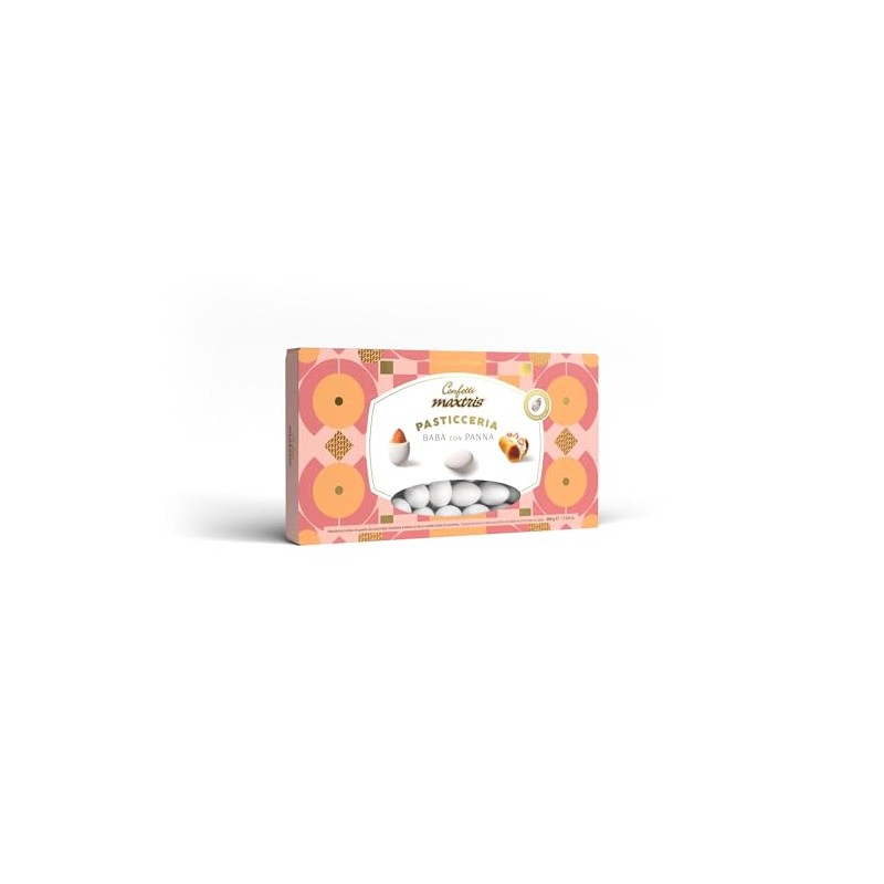 Confetti Maxtris Ciocomandorla gusto Babà con Panna, scatola 500g
