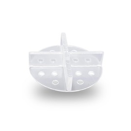 Karl Dahm Plate Joint Crosses 3 mm, Transparent, Pack of 100, Tile Spacers with Plates, Ideal for Ceramic Panels & Natural Stone, Tile Joint Crosses 3 mm, Laying Aid & Tile Accessories - 12620