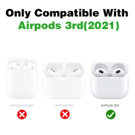 Mulafnxal Silicone Case for Airpods 3rd Generation Cute - Cartoon 3D Kawaii Cover Funny Fashion Cool Design Cases for Women Girls Boys Teen for Air pods 3 (2021), Face