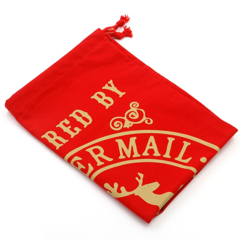 TRIXES Santa Sack Large Red Christmas Santa Santa Sack Reindeer