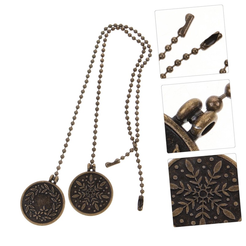 Gadpiparty Ceiling Fan Pull Chain Extension Decorative Metal Pull Chains