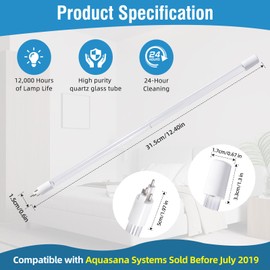 Replacement Üν Lamp for Aquasana Systems (Pre-July 2019) Compatible Aquasana Whole House Water Filter Systems,OEM Quality Water Purification Bulb,1 Pack