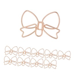 GLIDESMOOTH Paper Clips, Cute Bookmarks, Document Organizer, Invitations, Sticky Notes, Letters, Notepads, Stationery, Office Decoration, Variety of Colors, Various Styles, Office Supplies, Rose Gold