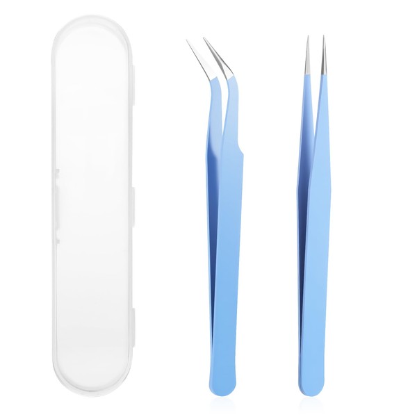 2 Pcs Sticker Tweezers, Craft Tweezers Scrapbooking Tools Precision Tweezer