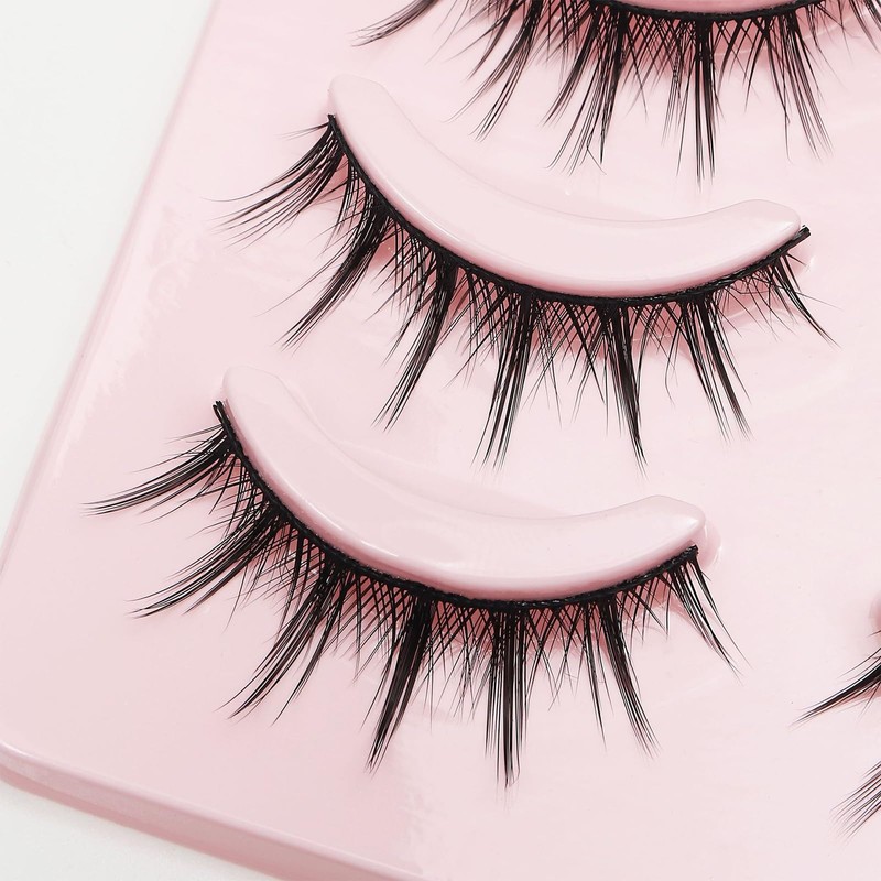 Fake Eyelashes, Natural, Ultra Lightweight, Soft, Everyday Makeup, Cosplay, Devil