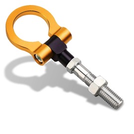 MG Pro-industry Front & Rear Bumper Screw on Tow Hook Kit Heavy Duty for Mazda MX5 Miata 2006-up (Gold)