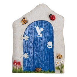 Miniature World Animated Blue Fairy Door (MW06-007)