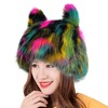 NICEYEA Cat Ears Winter Hat Bobble Hat Fur Hat Knitted