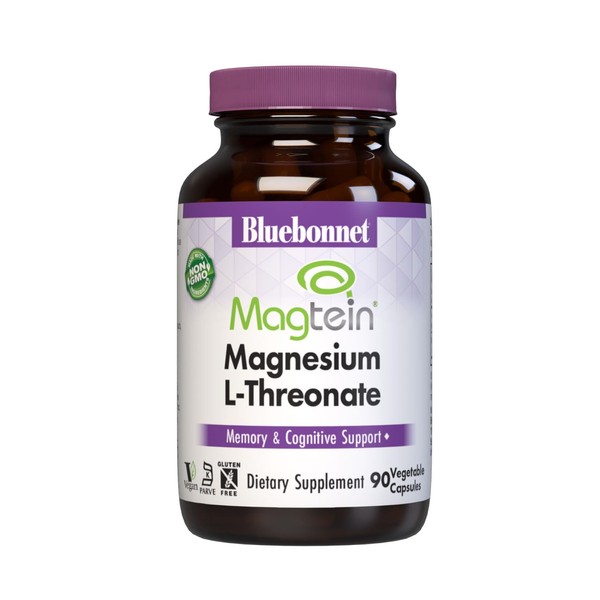 Bluebonnet Bluebonnet Nutrition Magnesium L-Threonate, Memory & Cognitive Support*, Non-GMO,