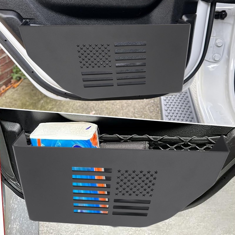 ZAMLIE Front & Rear Door Storage Pockets Compatible with Jeep