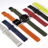 WOCCI 18mm Breathable Hollow Silicone Watch Band, Quick Release, Replacement