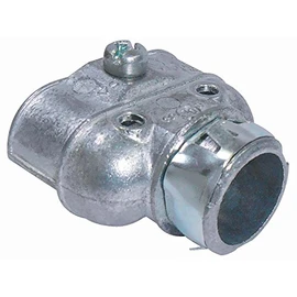 Sigma Electric, Silver Sigma Engineered Solutions ProConnex 49631 AC/MC/Flex Snap Lock Duplex Connector 3/8-Inch Conduit Fitting, 1-Pack, Size