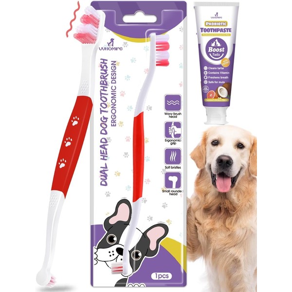 Kit profesional de limpieza de dientes de perro, pasta de