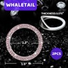 Whaletail WHALETAIL 2PCS Bling Crystal Rhinestone Car Engine Start Ring