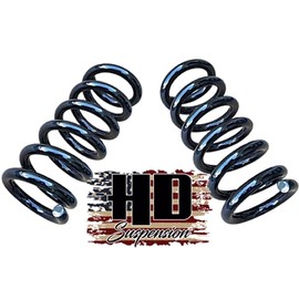 HD Suspension 2" Lowering Drop Coil Springs Kit for 1988-1998 Chevy C1500 Silverado Sierra Suburban Tahoe Yukon 2WD | Front Lowering Coils | Improved Stance & Handling