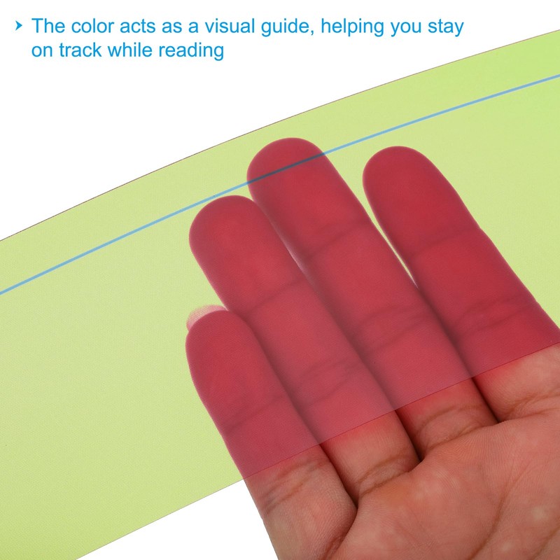 PATIKIL Guided Reading Strips, 20 Pieces Marker Strips Highlight Color