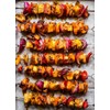 12 Metal BBQ Skewers BBQ Food Meat Kebab Skewers Grill