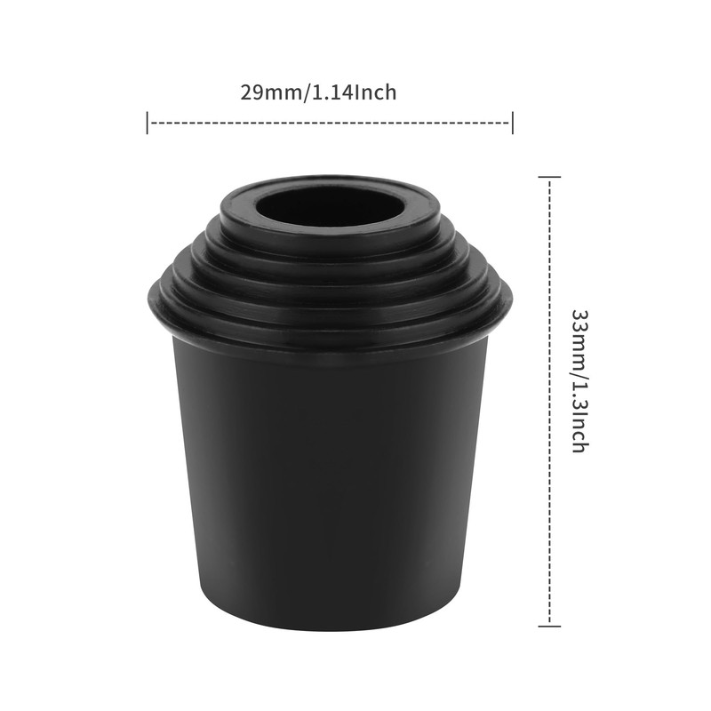 2 Packs Bass Drum Threaded Rubber Feet, Floor Tom Drum