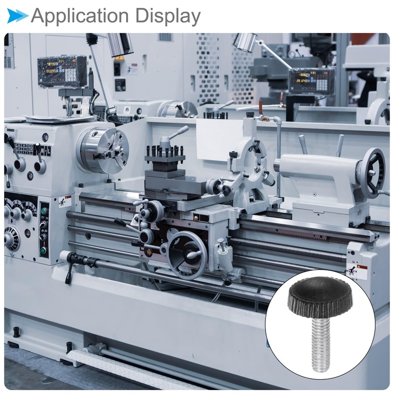 CoCud Thumb Screw Knurled Knobs, M4 x 18mm Male Thread,