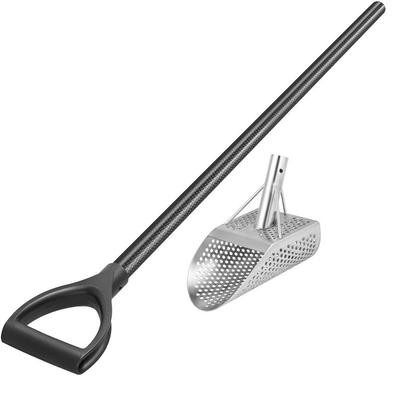 VEVOR Sand 10 MM Hole Detector Shovel Stainless Steel Metal