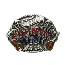 Country Music Music Western Belt Buckle 3D Look Buckle for Belt Buckle Model 93 – SCHNALLE123