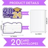 SHIEL-EVEN Graduation Announcement Card 2024, 20 Count Modern Letter Print
