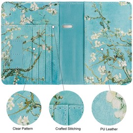 WALNEW RFID Blocking Passport Holder Wallet Cover Case