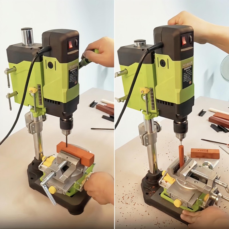 Cross Slide Drill Press Vise, 2-Way X- Y- Benchtop Drill