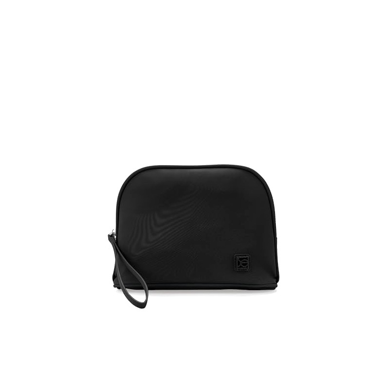 CLOE Cosmetiquera Cierre Sencillo Grande Color Negro para Mujer