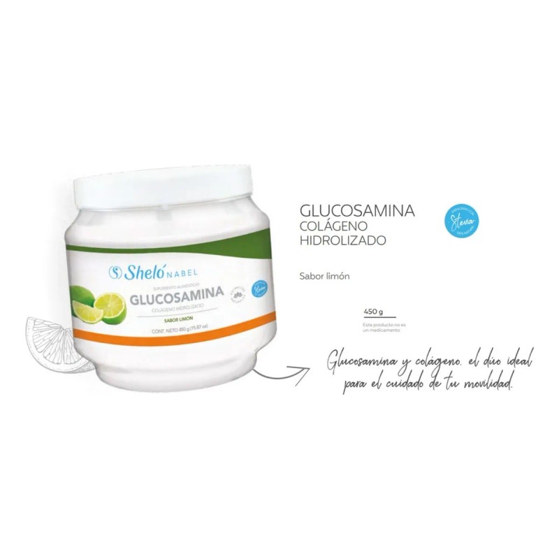 Colágeno Hidrolizado Sabor Limon Sheló Nabel 450g Polvo